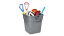 BOTE P/BASURA CUADRADO  RUBBERMAID 3526