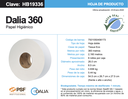 HB19336 DALIA HD360 C/6 HIGIENICO EN BOBINA