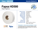 HB19350 DALIA HD 500 C/6 HIGIENICO EN BOBINA