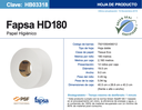 HB03318 FAPSA HD180 C/12 HIGIENICO EN BOBINA ROLLO