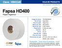 HB03340 FAPSA HD400 C/6 HIGIENICO EN BOBINA