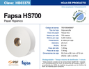 HB03370 FAPSA HS700 C/ HIGIENICO EN BOBINA