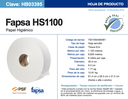 HB03395 FAPSA HS1100 C/6 HIGIENICO EN BOBINA