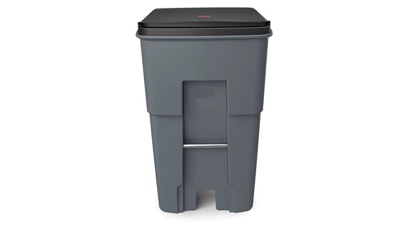 BOTE P/BASURA 95 GAL C/RUEDAS Y TAPA 9W22 RUBBERMAID