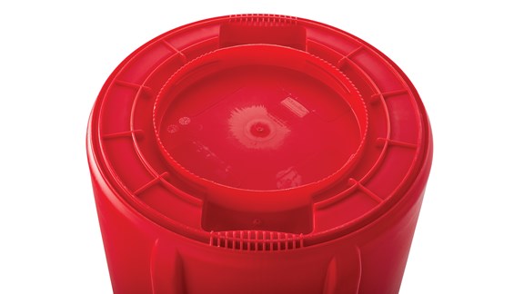 BOTE P/BASURA 44 GAL 2643 ROJO