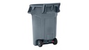 BOTE P/BASURA 44 GAL GRIS C/RUEDAS 2131929