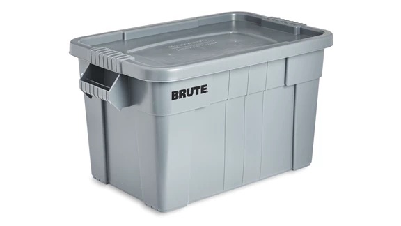 CAJA DE PLASTICO C/TAPA  BRUTE 9S31 GRIS