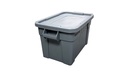 CAJA DE PLASTICO C/TAPA  BRUTE 9S31 GRIS