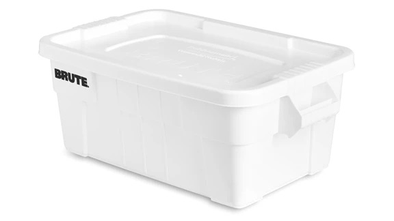 CAJA DE PLASTICO C/TAPA BRUTE 9S31 BLANCA