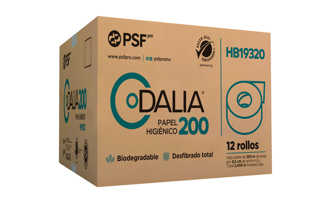 HB19320 DALIA HD 200 C/12 HIGIENICO EN BOBINA