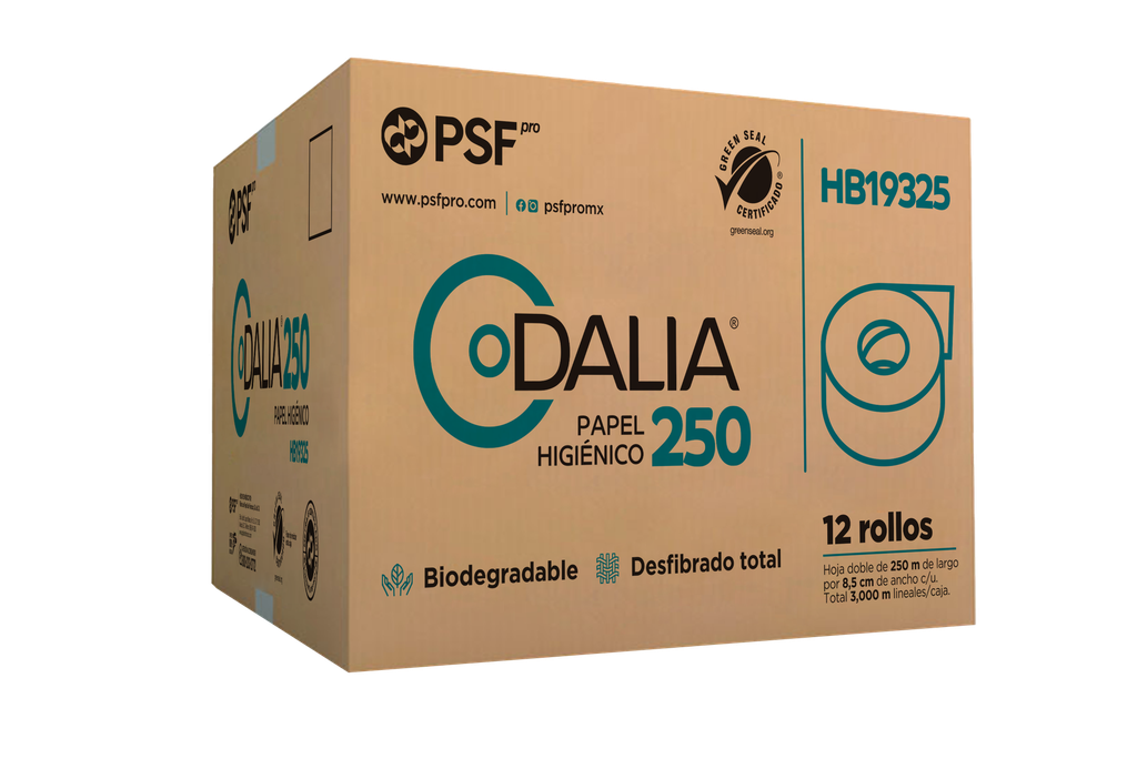 HB19325 DALIA HD 250 C/12 HIGIENICO EN BOBINA