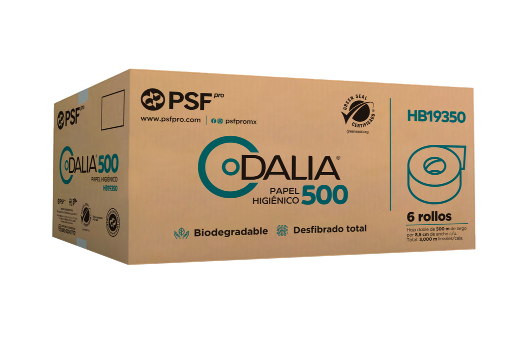 HB19350 DALIA HD 500 C/6 HIGIENICO EN BOBINA