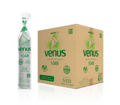 CONO VENUS 104R  4 1/4 OZ. CAJA C/5000