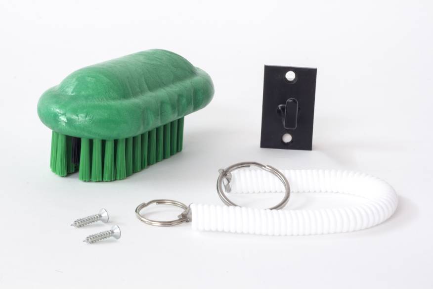 KIT DE CEPILLO, CORDON Y GANCHO BLANCO 4931W