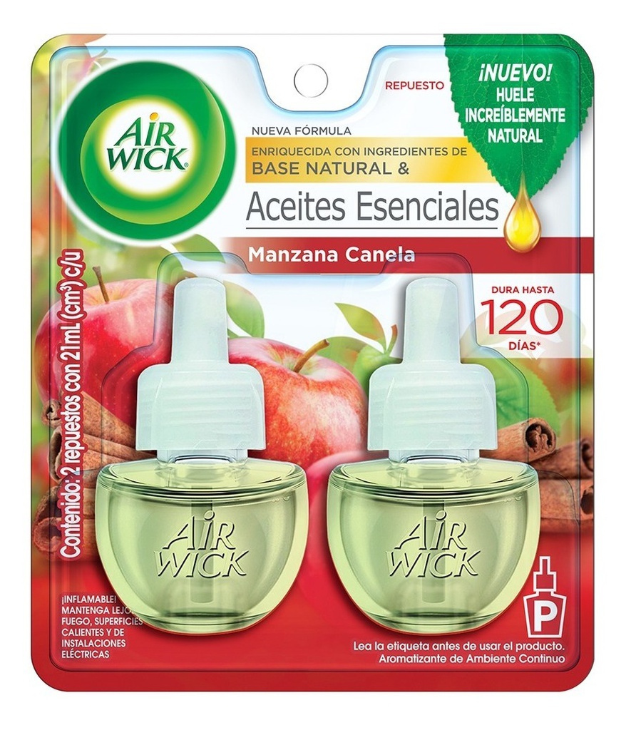 AIRWICK REPUESTO C/2 MANZANA CANELA