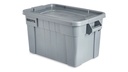 CAJA DE PLASTICO C/TAPA  BRUTE 9S31 GRIS