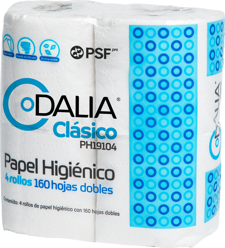 PAPEL HIGIENICO DALIA  HD 160 C/4/24 PH19104