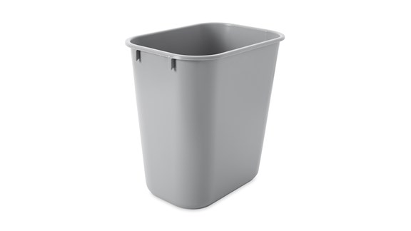 BOTE P/BASURA 4 GAL  2955 GRIS   RUBBERMAID