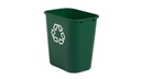 BOTE P/BASURA 7 GAL RUBBERMAID 295606 VERDE RECICLAJE