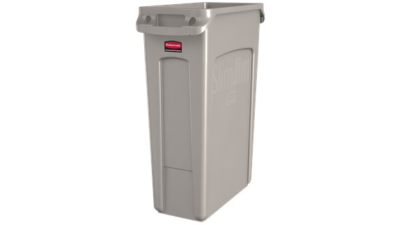 BOTE P/BASURA SLIM JIM 23 GAL 3540-60 BEIGE