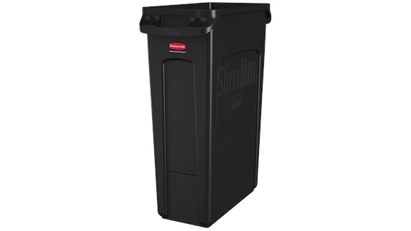 BOTE P/BASURA SLIM JIM 23 GAL 3540-60 NEGRO