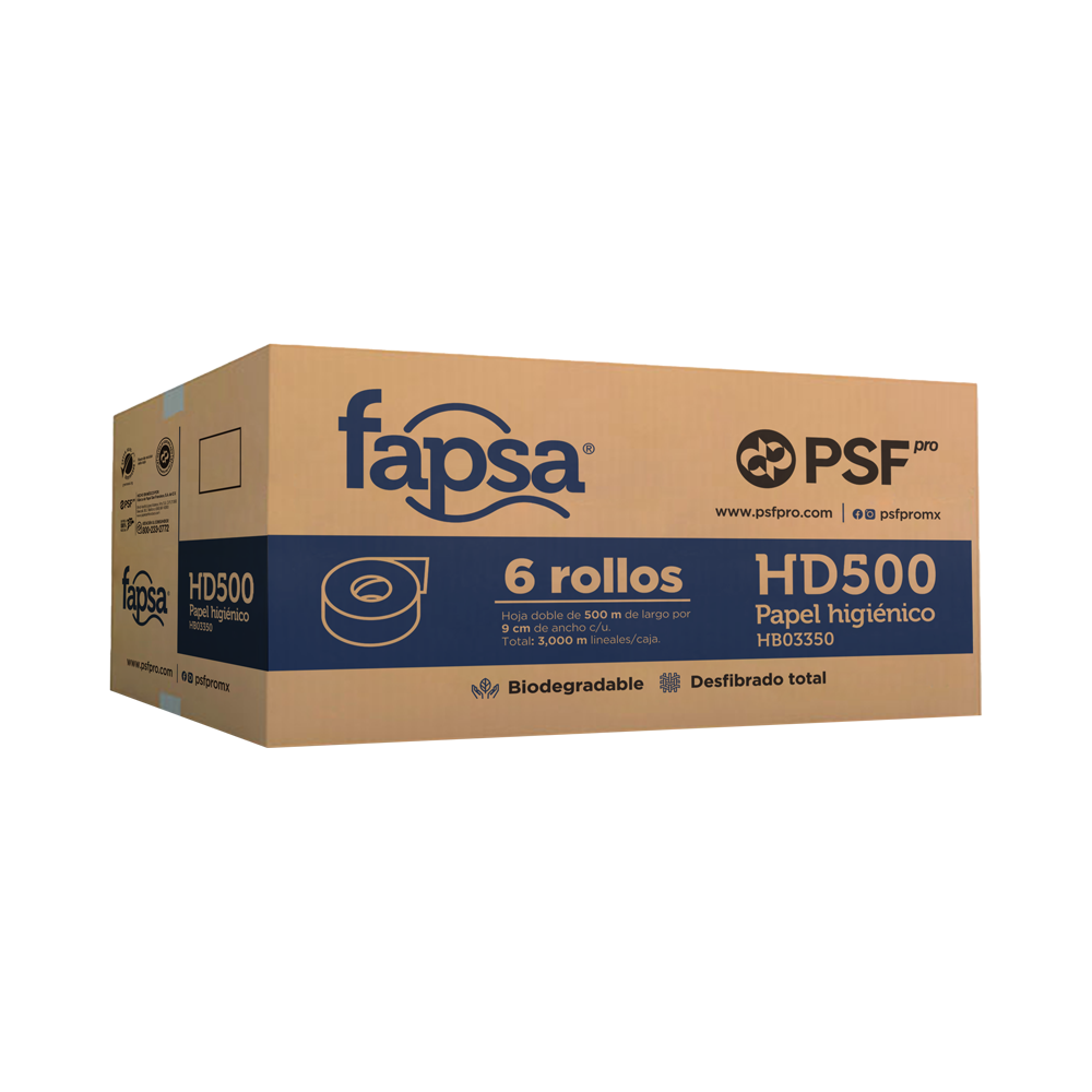 HB03350 FAPSA HD500 C/6 HIGIENICO EN BOBINA