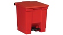 BOTE 8 GAL  6143 C/PEDAL ROJO