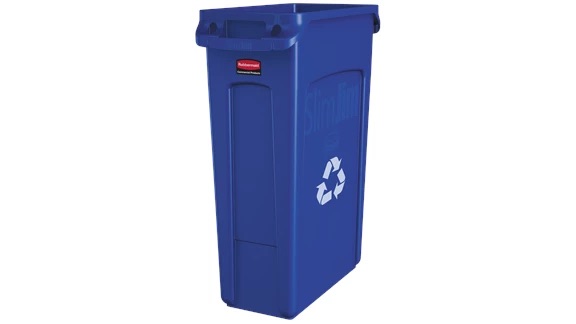 BOTE P/BASURA SLIM JIM 23GAL RECICLAJE 354007 AZUL