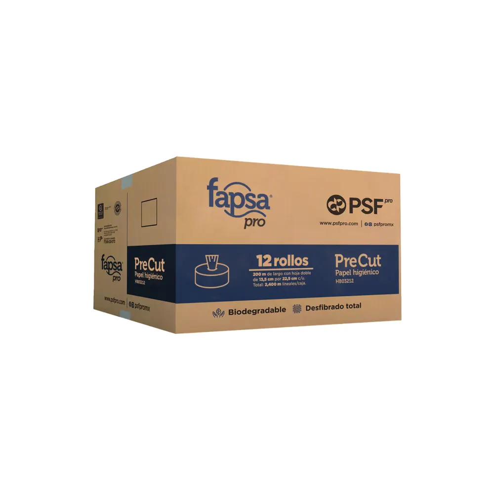 HB03212 FAPSA PRE-CUT HD200 C/12 HIGIENICO EN BOBINA