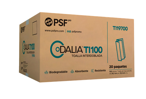 [FAPSADTI100] TOALLA INTERDOBLADA DALIA TI 100 C/20/100 TI19700