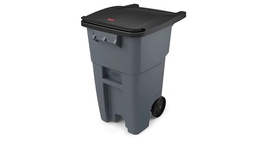 [RCP9W27] BOTE 50 GAL ROLLOUT C/RUEDAS Y TAPA RUBBERMAID 9W27 GRIS