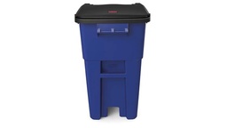 [RCP9W27AZ] BOTE 50 GAL ROLLOUT C/RUEDAS Y TAPA RUBBERMAID 9W27 AZUL