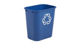 [RCP295673] BOTE P/BASURA 7 GAL RECICLAJE AZUL 2956-73