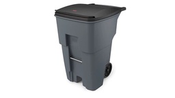 [RCP9W21G] BOTE 65 GAL ROLLOUT C/RUEDAS Y TAPA RUBBERMAID 9W21 GRIS