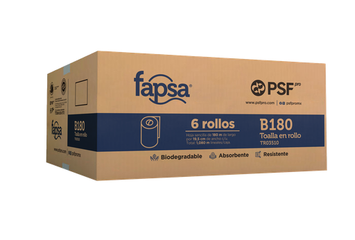 [FAPSAPROB180] TR03510 FAPSA B180 C/6 TOALLA EN ROLLO