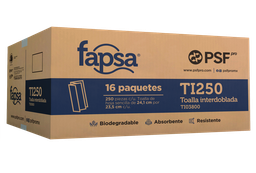 [FAPSATI250] TI03800 FAPSA TI250 16/250 TOALLA INTERDOBLADA