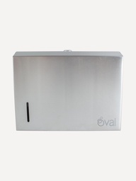 [DV038] DESPACHADOR TOALLA INTERDOBLADA INOX OVAL DV038